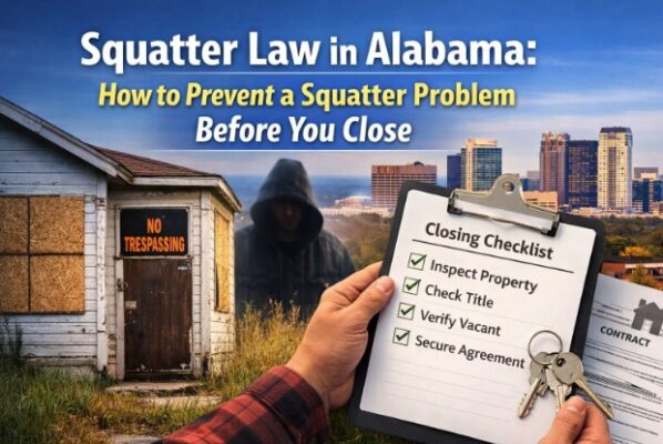 Squatter Law in Alabama: How to Prevent a Squatter Problem Before You Close