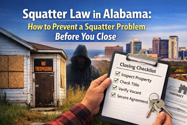 Squatter Law in Alabama: How to Prevent a Squatter Problem Before You Close